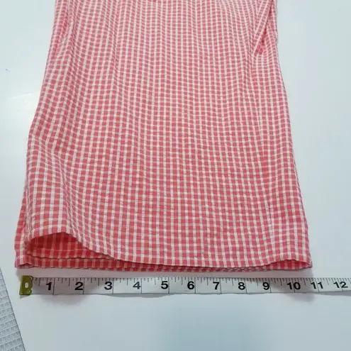 Gal Meets Glam Gingham Ruffle Logan Jumpsuit Wide Leg Square neckline