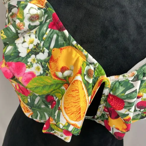 Forever 21 + Floral and Fruit Print Swim Top Plus Size 2X