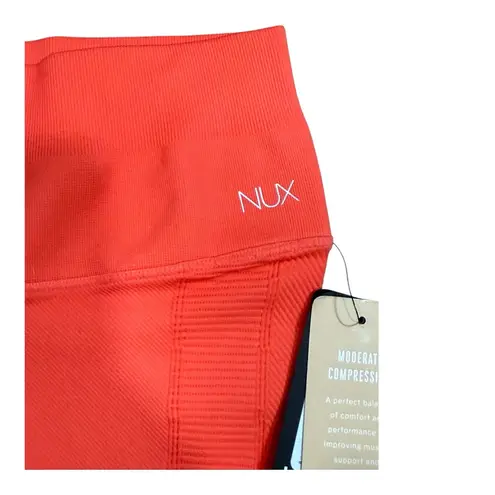 Women’s Size Large NUX One By One Seamless Yoga Leggings in Coral NWT Pink