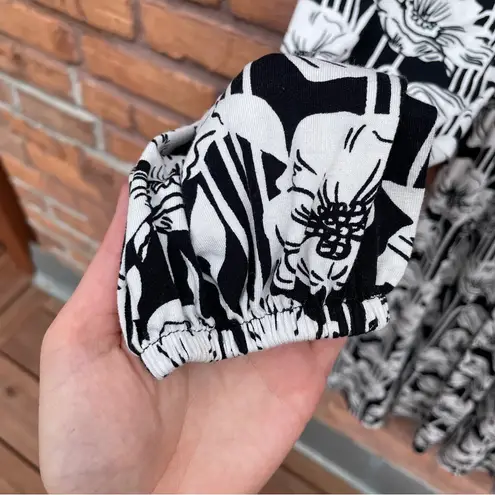 River Island Black and White Floral Mini Dress