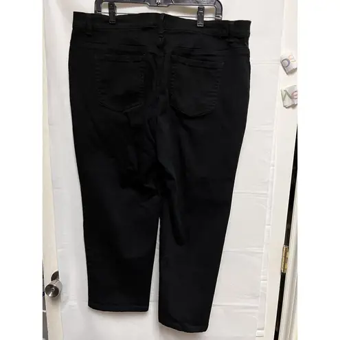 Gloria Vanderbilt  Jeans Women's Size 18W Amanda Black Classic‎ 36x25 BME-C