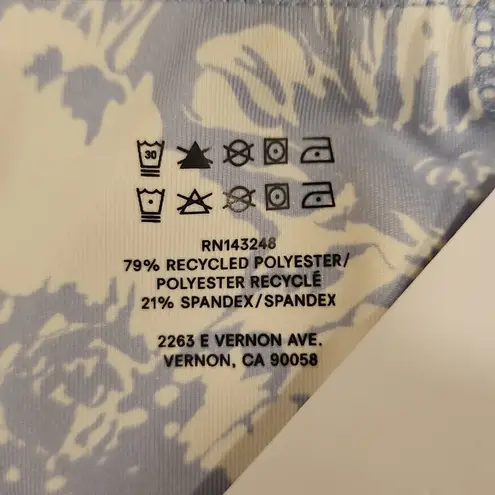 Reformation 💕💕 Ecomove High Rise Legging  ~ Porcelain Blue Floral Print XL NWT