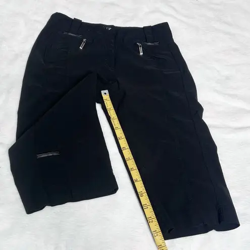 NEW Jamie Sadock Bermuda Shorts Solid Black Pockets Low Rise Stretch Sz 0