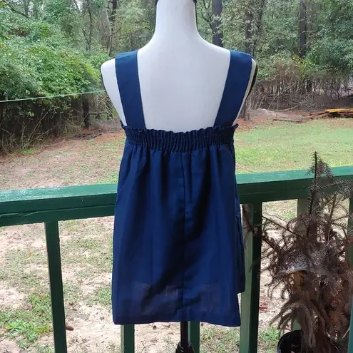 Vintage Blue  Smocked Dainty Tank