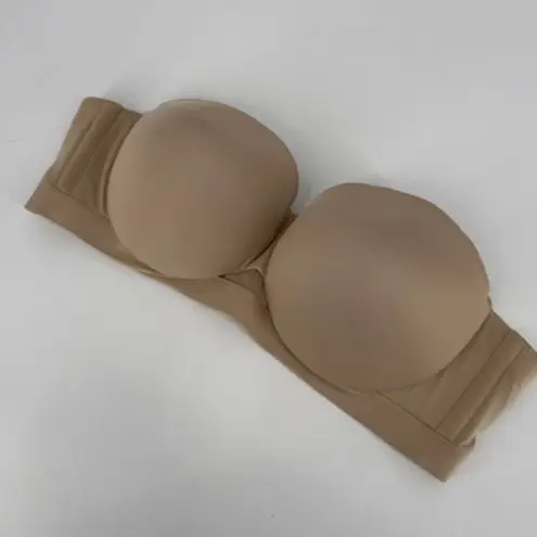 Cacique Comfort Bliss Lightly Lined Multi-Way Strapless Bra Nude Tan Size 46C