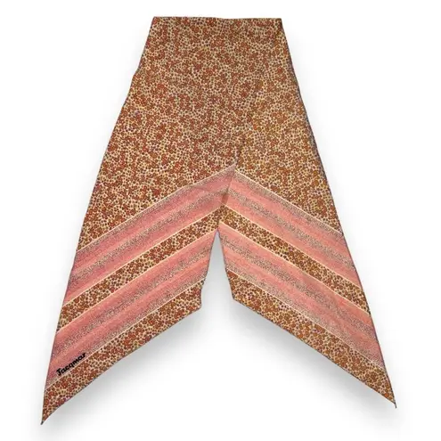 Vintage Jacqmar Micro Floral Print Scarf Red