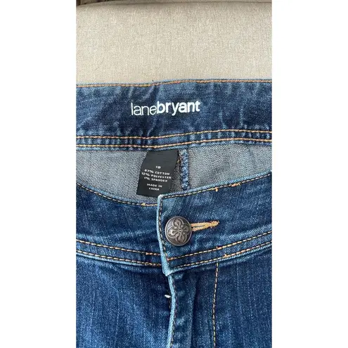 Lane Bryant  dark wash capri jeans size 18