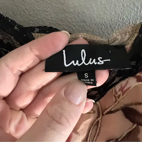 Lulus LULU’S‎ Adalene Floral Burnout Velvet Bodycon Dress