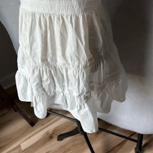 En Saison Loren White Ruffle Wrap Minidress Size L Short Sleeve Summer Sundress Size L