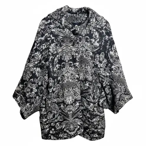 Stella McCartney Kimono Cape Coat Gray Wool Cashmere Size 2 Rare - Image 1
