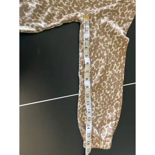 Steve Madden BB Dakota Sittin' Kitty Women's Animal Print Hoodie Brown Small