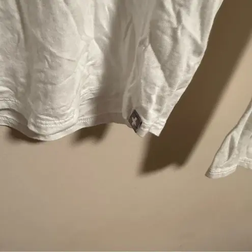 FIGS  Pima Cotton Solid Plain white Sleeve Long Sleeve Tee- Size Small - Image 2