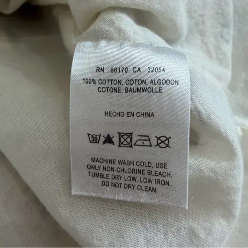 Anthropologie Caballero Breezy Tunic Dress Babydoll Size Medium Tan