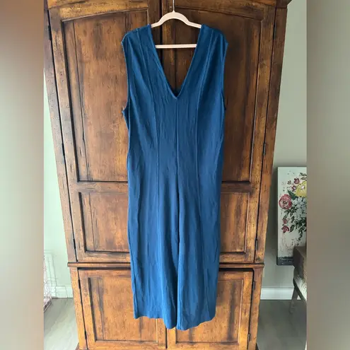Free People  Blue Wide Leg Jumpsuit