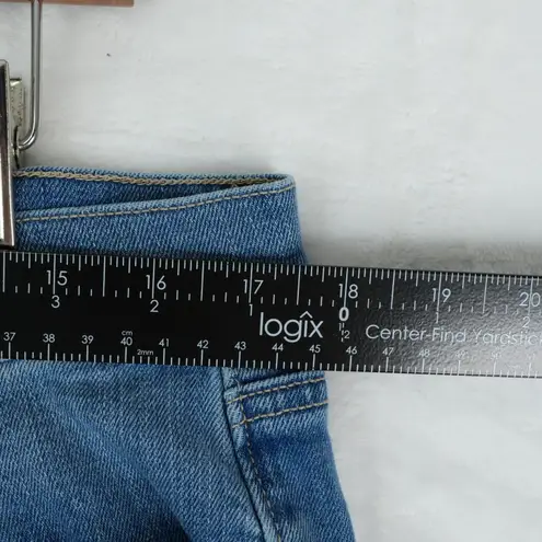 Loft Outlet Jeans Womens 12 Blue Modern Denim Crop Stretch Distressed Preppy