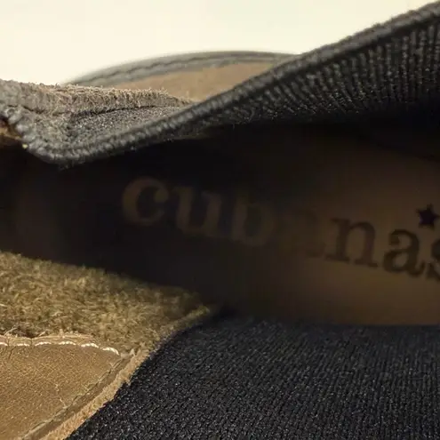 Cubanas Suede Wedge Chelsea Boots Brown Size 9 EU 40