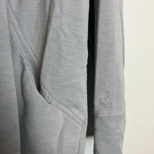 Cuddl Duds Comfortwear Gray Neutral Shawl Collar Cardigan