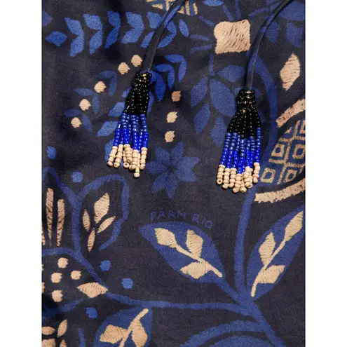 Farm Rio Macaw Forest Cutout Midi-Dress