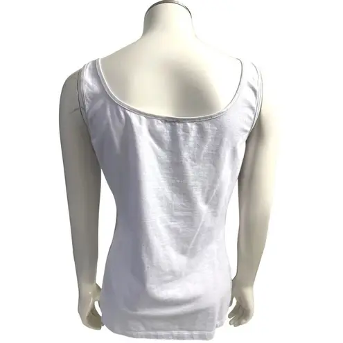 Anne Klein White Dressy Tank Top Size S