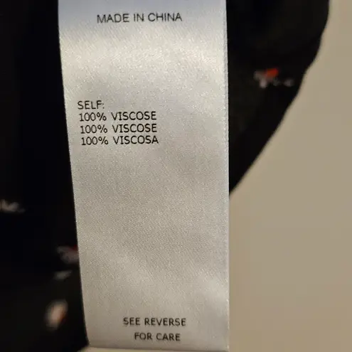 Thakoon Shirt Button Down Cropped Short Sleeve BP Black Daisy Blouse Casual