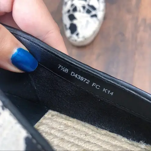 Cole Haan  • Palermo lace espadrilles flats slip on loafers black leather cream