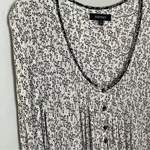 Ellen Tracy Floral Long Sleeve Dress