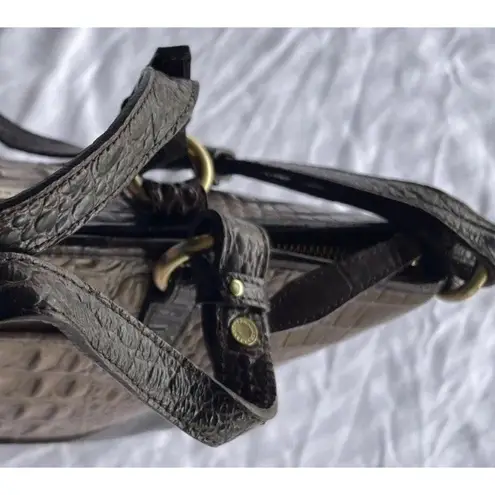 Brahmin Mercury Crescent Textured Leather Medium Asher Satchel Bag Purse