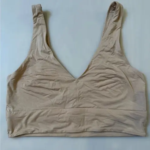 Commando  Butter Comfy Curvy Bralette Beige Bra size S