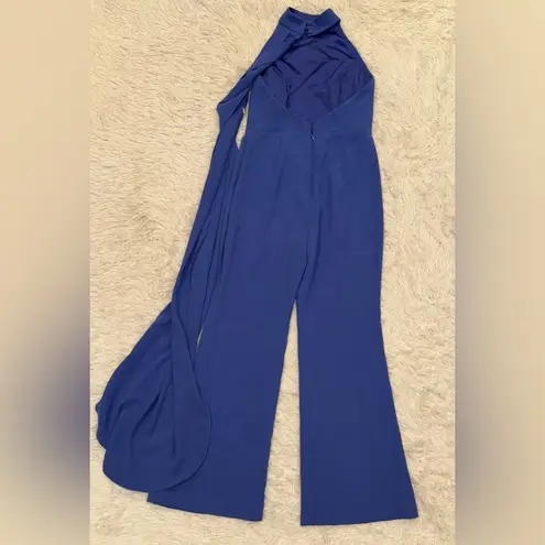 NWOT Nadine Merabi Lorrie Purple Wide Leg Jumpsuit size S 8