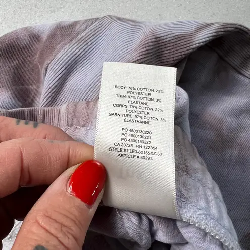 Aritzia TNA Tie Dye Sweatpants Lounge Pants Drawstring Athleisure 1X Gray