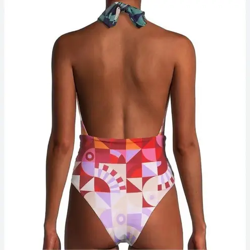 Farm Rio Ombre Graphic Toucans One-Piece Swimsuit small