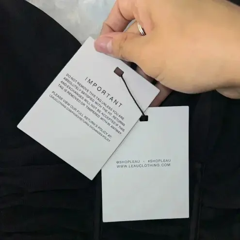 Leau NWT Sheer Stretch Bodice Corset Miami Mesh Mini Dress (Medium) Black