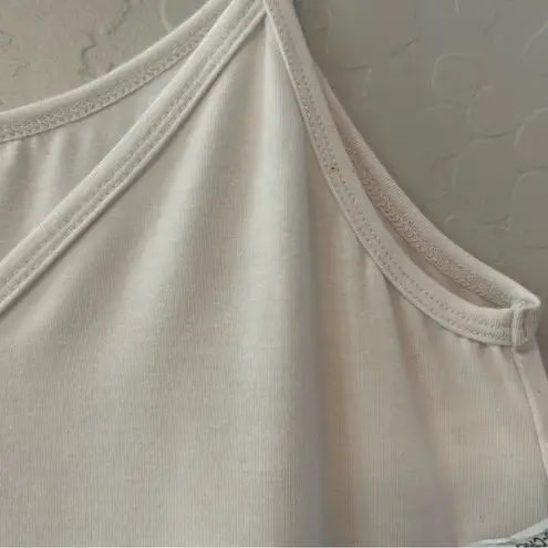 Zenana Outfitters ⭐️white somewhere sunny reversible tank top new size small