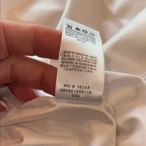 Vanity Fair Cream Fitted Sleeveless Chemise