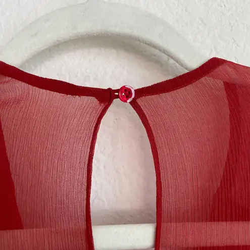 Shoshanna Red Silk Mini Dress