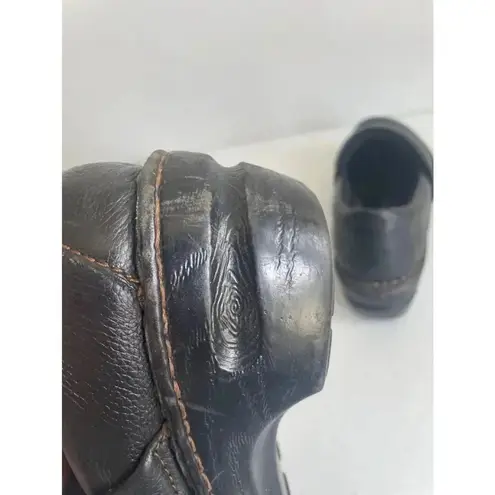 Women's BOC Black Leather Clogs Size 7 GUC! Black