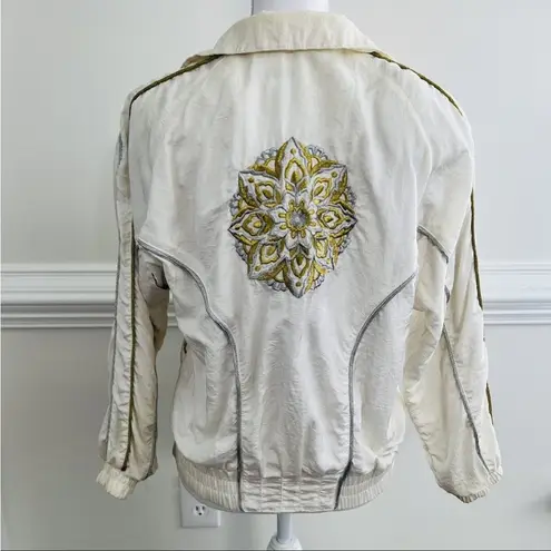 Lavon Vintage 90’s windbreaker spring with padded shoulders Petite Large