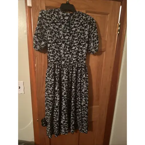 Erika Vtg 90's & Co. Floral Midi Dress Rayon M