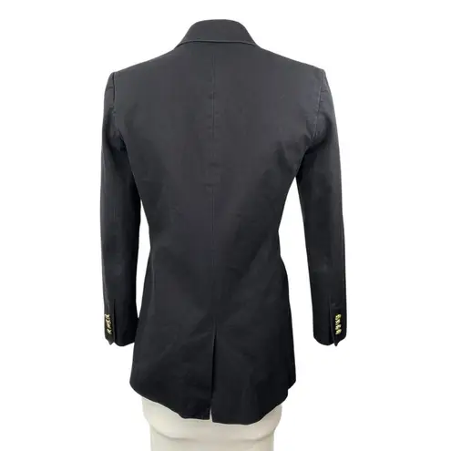 Derek Lam 10 Crosby Women's Black Long Sleeve Peacoat Blazer Suit Jacket Size 2