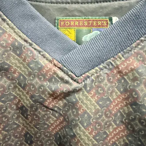 Forrester's Women's Pullover Jacket Golf Medium 1990s Vtg Blue