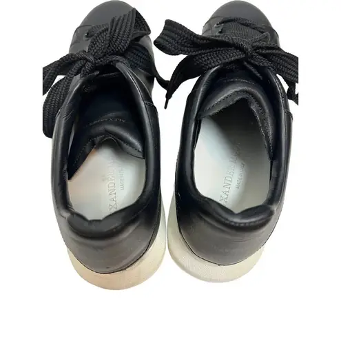 Alexander McQueen Black Leather Platform Sneakers Sz. 39.5 (US 9.5)