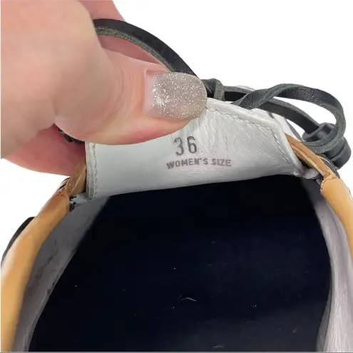 Tod's Color block Leather Lace & Bow Driving Shoes Topsiders Moccasins Size 36