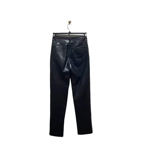 Wilfred  Aritzia Melania Pants Black Size 4 Faux Leather Minimalist Glam Vegan