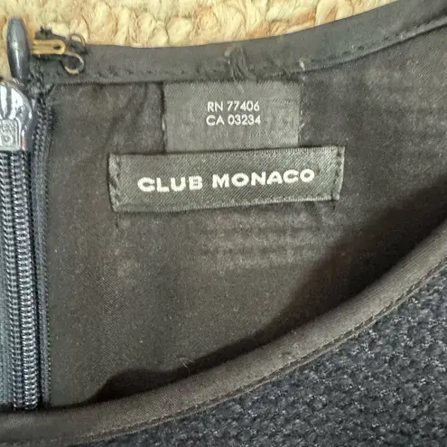 Club Monaco Matalin Sheath Career Above Knee Black Dress Women’s. D39