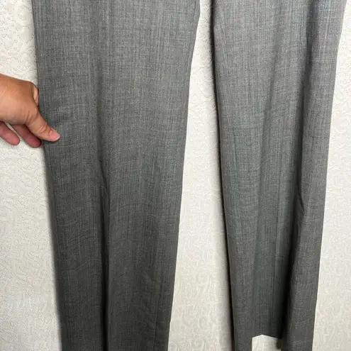 Lafayette 148  New York Barrow Gray Wool Blend Dress Pants Size 8 Has Hole