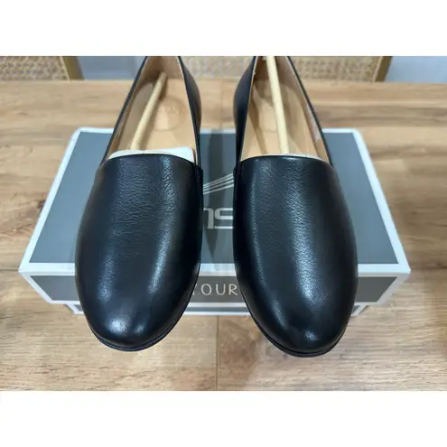 Dansko Larissa Milled Flats Black Nappa Leather 5.5/6 US 36 EU NIB Arch Support