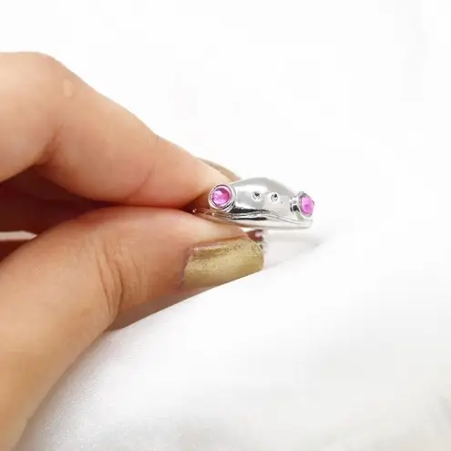 Silver Frog Ring
