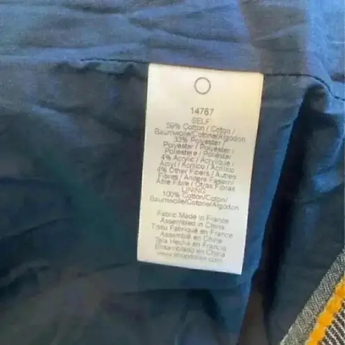 Anthropologie Dolan left coast Piccadilly blue striped jacket Size M