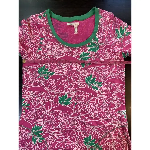 Hatley Resort Dress Women's XS Pink‎ Green Preppy Sand Dollars Starfish Pockets Pink