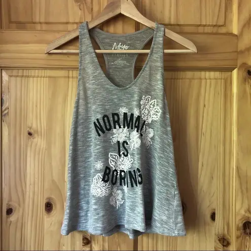 Tokyo Darling Normal is Boring floral racerback tank Jr S